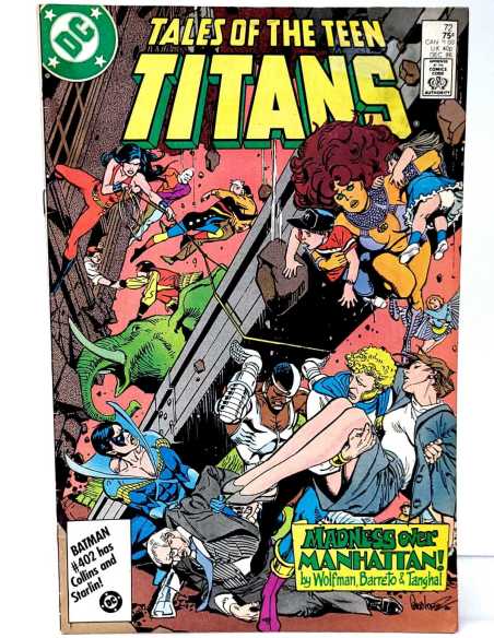 EXCELENTE ESTADO TALES OF THE TEEN TITANS 72 DC COMICS USA