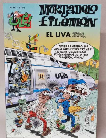 EXCELENTE ESTADO MORTADELO Y FILEMÓN 167 OLE EL UVA PRIMERA EDICIONES B TAPA BLANDA