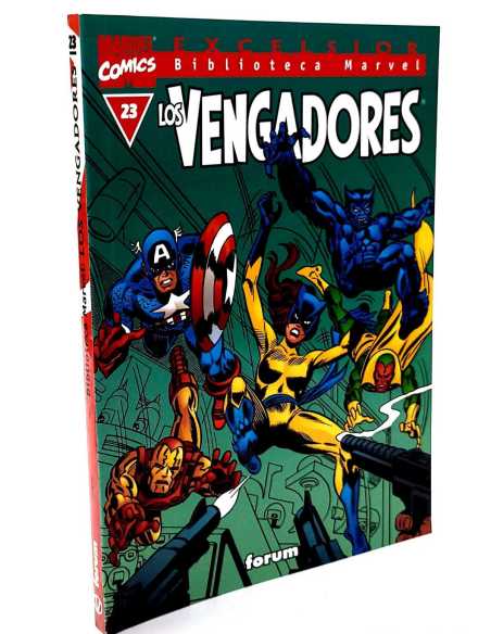 EXCELENTE ESTADO BIBLIOTECA MARVEL LOS VENGADORES 23 EXCELSIOR FORUM COMICS
