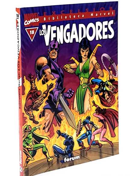 EXCELENTE ESTADO BIBLIOTECA MARVEL LOS VENGADORES 18 EXCELSIOR FORUM COMICS