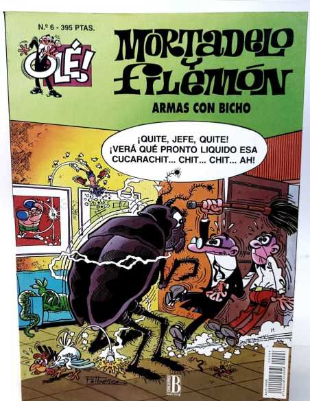 CASI EXCELENTE ESTADO PRIMERA ESTADO MORTADELO Y FILEMON 6 ARMAS CON BICHO OLE EDICIONES B