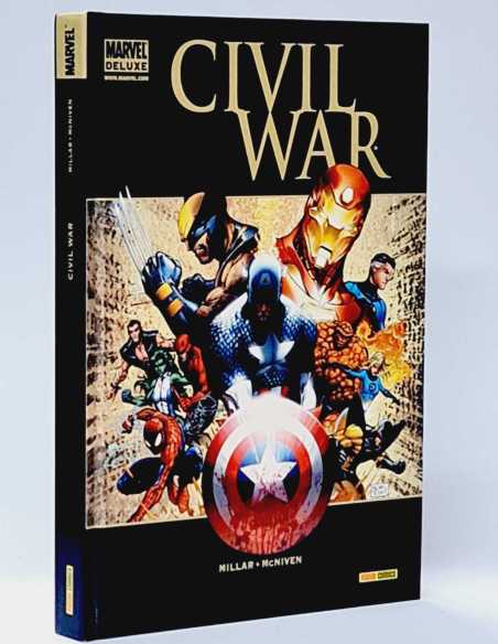 EXCELENTE ESTADO CIVIL WAR MARVEL DELUXE PANINI COMICS TAPA DURA