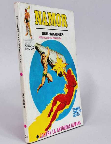 BUEN ESTADO NAMOR 21 CONTRA LA ANTORCHA HUMANA VOL1 VOLUMEN VOL.1 TACO COMICS VÉRTICE