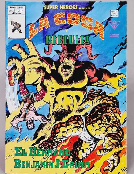 CASI EXCELENTE ESTADO SÚPER HÉROES 114 LA COSA Y HÉRCULES VOL2 VOLUMEN VOL.2 COMICS MARVEL VERTICE