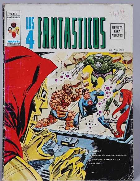 LOS 4 FANTÁSTICOS 5 ATAQUE VOL2 VOLUMEN VOL.2 COMICS MARVEL VERTICE NORMAL ESTADO