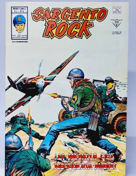 DE KIOSCO SARGENTO ROCK 9 LA MEDALLA QUE NO QUERÍA NADIE MARVEL MUNDI COMICS VERTICE
