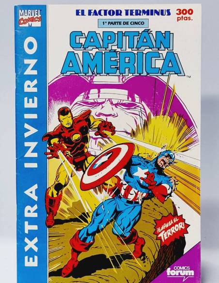 MUY BUEN ESTADO CAPITÁN AMÉRICA EL FACTOR TERMINUS EXTRA INVIERNO ESPECIAL MARVEL COMICS FORUM