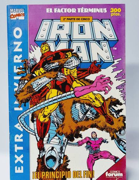 MUY BUEN ESTADO IRON MAN EL FACTOR TERMINUS EXTRA INVIERNO ESPECIAL MARVEL COMICS FORUM