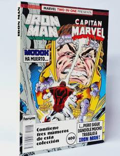 EXCELENTE IRON MAN CAPITÁN MARVEL TWO IN ONE RETAPADO...