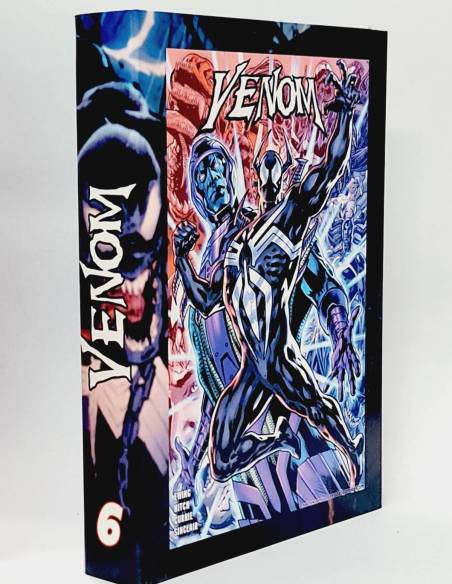 DE KIOSCO VENENO VENOM 6 GRAPA BOX EXCLUSIVE ARCHIVADOR CABEN HASTA 10 GRAPAS MADERA