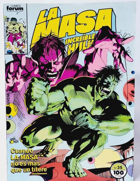 EXCELENTE LA MASA 35 COMICS FORUM EL INCREÍBLE HULK MARVEL
