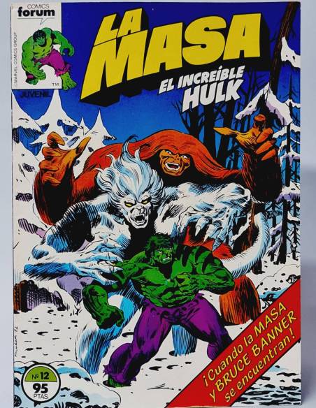 LA MASA 12 COMICS FORUM EL INCREÍBLE HULK MARVEL CASI EXCELENTE ESTADO