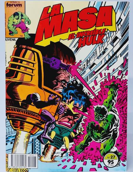 LA MASA 27 COMICS FORUM EL INCREÍBLE HULK MARVEL CASI EXCELENTE ESTADO