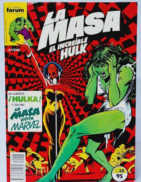 LA MASA 28 COMICS FORUM EL INCREÍBLE HULK MARVEL CASI EXCELENTE ESTADO
