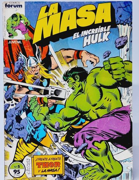 LA MASA 5 COMICS FORUM EL INCREÍBLE HULK MARVEL NORMAL ESTADO
