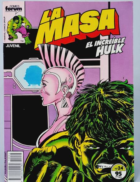 EXCELENTE COMIC LA MASA 24 COMICS FORUM EL INCREÍBLE HULK MARVEL