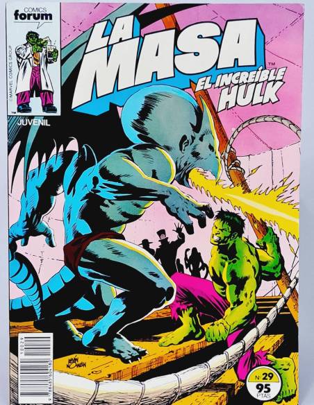 COMIC LA MASA 29 COMICS FORUM EL INCREÍBLE HULK MARVEL CASI EXCELENTE