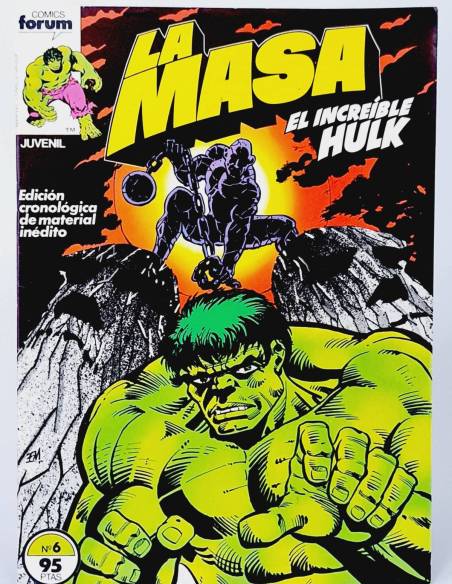 DE KIOSCO COMIC LA MASA 6 COMICS FORUM EL INCREÍBLE HULK MARVEL