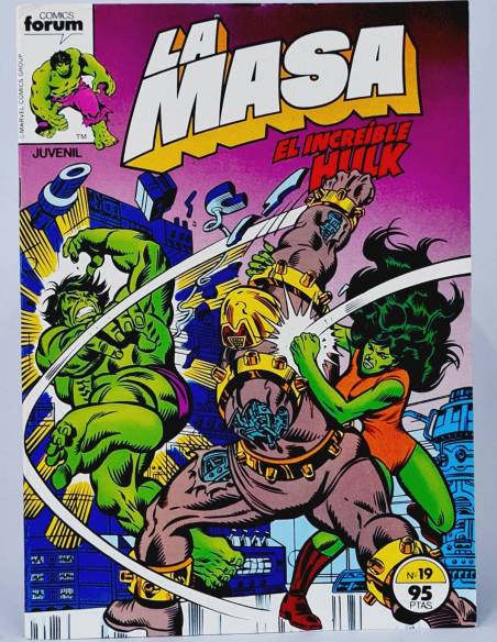 DE KIOSCO COMIC LA MASA 19 COMICS FORUM EL INCREÍBLE HULK MARVEL