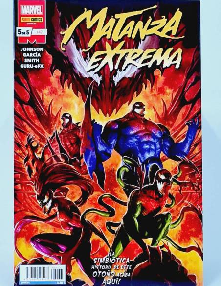 DE KIOSCO VENENO 47 MATANZA EXTREMA 5 DE 5 PANINI CÓMICS MARVEL GRAPA