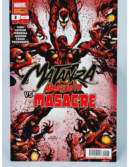 DE KIOSCO VENENO 47 - 2 MATANZA ABSOLUTA MASACRE PANINI CÓMICS MARVEL GRAPA