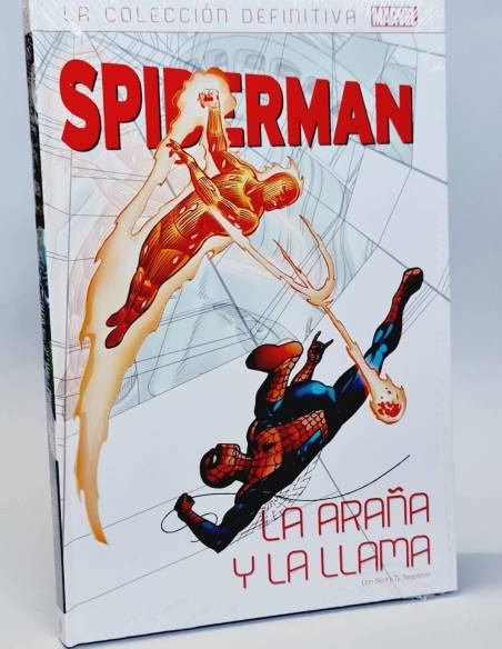 DE KIOSCO COMIC SPIDERMAN 43 LA ARAÑA Y LA LLAMA LA COLECCIÓN DEFINITIVA MARVEL PANINI PRECINTADO
