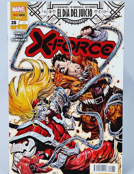 DE KIOSCO X-FORCE 28 - 34 MARVEL COMICS PANINI EL DÍA DEL JUICIO GRAPA