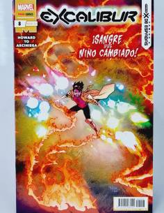 DE KIOSCO EXCALIBUR 8 MARVEL CÓMICS PANINI GRAPA SANGRE...