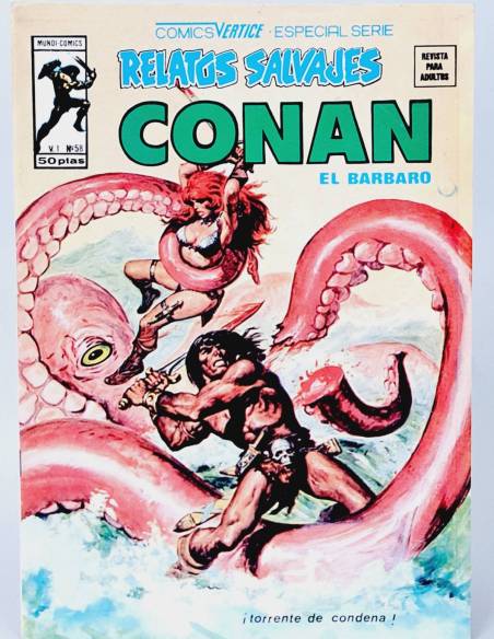 DE KIOSCO RELATOS SALVAJES 58 CONAN COMICS MARVEL VOL1 VOLUMEN VOL.1 VERTICE