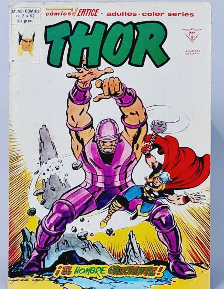 THOR 52 COMICS MARVEL EL HOMBRE CRECIENTE VOL2 VOLUMEN VOL.2 VERTICE BUEN ESTADO