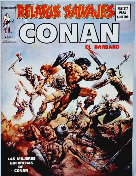 EXCELENTE RELATOS SALVAJES 5 CONAN COMICS MARVEL VOL1 VOLUMEN VOL.1 VERTICE