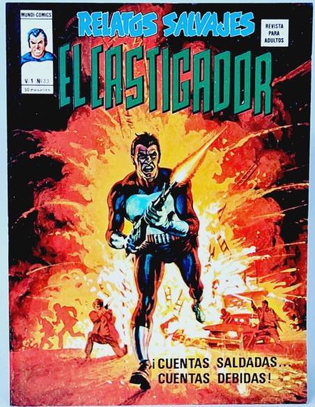 DE KIOSCO RELATOS SALVAJES 33 EL CASTIGADOR COMICS MARVEL VOL1 VOLUMEN VOL.1 VERTICE