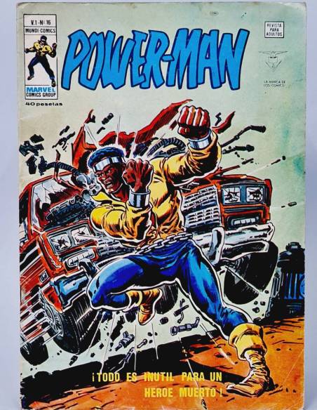 COMIC POWER-MAN 16 TODO ES INÚTIL PARA UN HÉROE MUERTO MARVEL EDICIONES VERTICE POWERMAN BUEN ESTADO