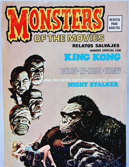 CASI EXCELENTE RELATOS SALVAJES 1 MONSTER OF THE MOVIES COMICS MARVEL VOL1 VOLUMEN VOL.1 VERTICE