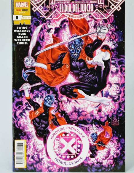 DE KIOSCO INMORTAL PATRULLA X 8 EL DIA DEL JUICIO FEBRERO 23 R PANINI COMICS MARVEL