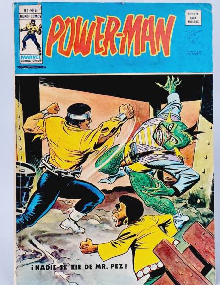 COMIC POWER-MAN 8 NADIE SE RÍE DE MR PEZ MARVEL EDICIONES VERTICE POWERMAN BUEN ESTADO