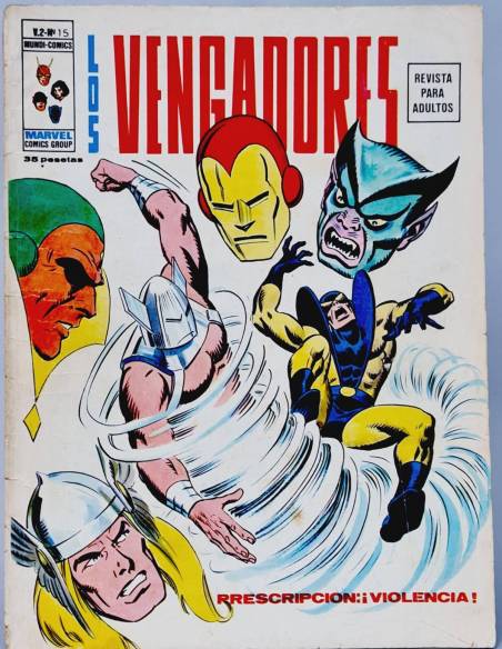 COMIC LOS VENGADORES 15 VOL2 MARVEL EDICIONES VERTICE VOL.2 VOLUMEN NORMAL ESTADO