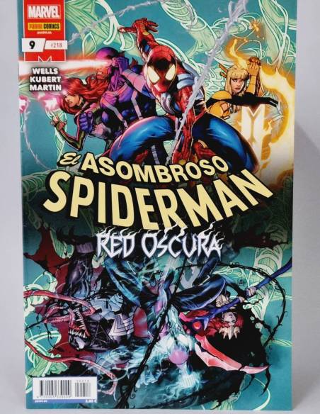 DE KIOSCO EL ASOMBROSO SPIDERMAN RED OSCURA 218 MARVEL COMICS PANINI ABRIL 23