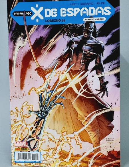 DE KIOSCO PATRULLA X DE ESPADAS LOBEZNO 06 MARVEL COMICS PANINI GRAPA