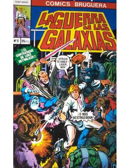 CÓMIC LA GUERRA DE LAS GALAXIAS 2 BRUGUERA
