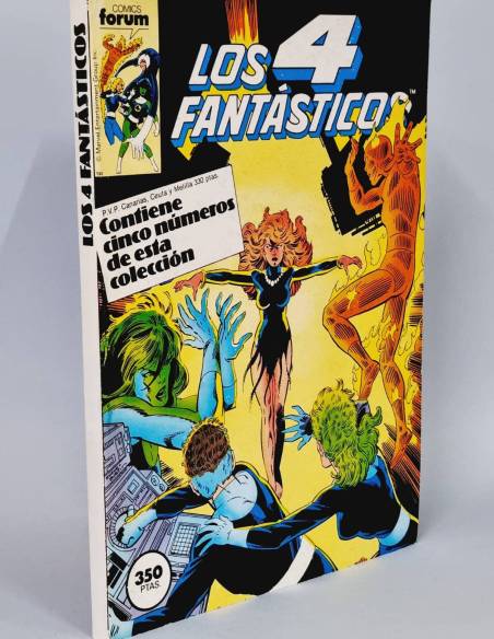 EXCELENTE LOS 4 FANTÁSTICOS 56 AL 60 RETAPADO CÓMICS FORUM MARVEL