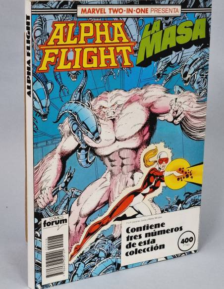 EXCELENTE ALPHA FLIGHT LA MASA 48 AL 50 BIMESTRAL MARVEL TWO IN ONE RETAPADO CÓMICS FORUM MARVEL