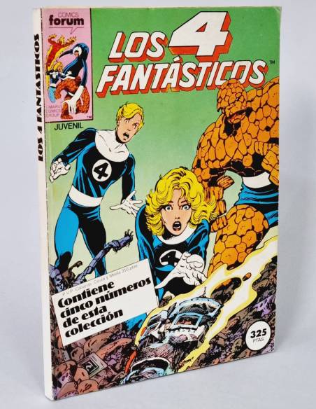 CASI EXCELENTE LOS 4 FANTÁSTICOS 36 AL 40 RETAPADO MARVEL COMICS FORUM