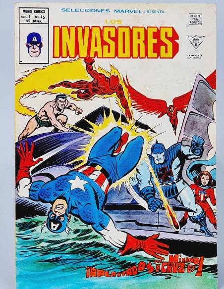 SELECCIONES MARVEL 45 LOS INVASORES CÓMICS EDICIONES VERTICE BUEN ESTADO