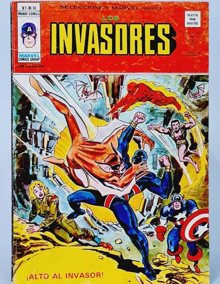 SELECCIONES MARVEL 10 LOS INVASORES CÓMICS EDICIONES VERTICE BUEN ESTADO
