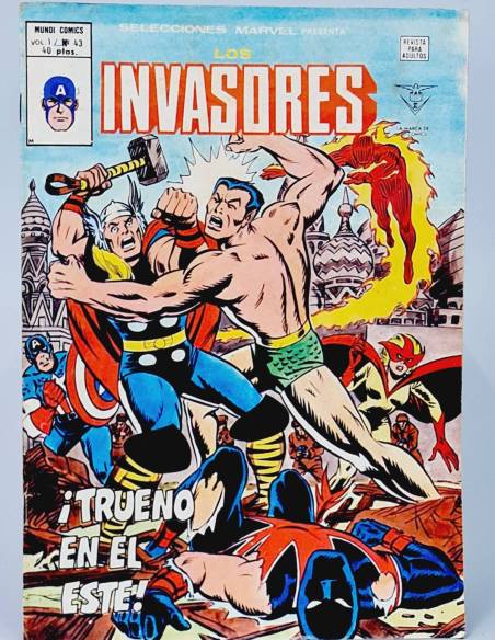 SELECCIONES MARVEL 43 LOS INVASORES CÓMICS EDICIONES VERTICE BUEN ESTADO