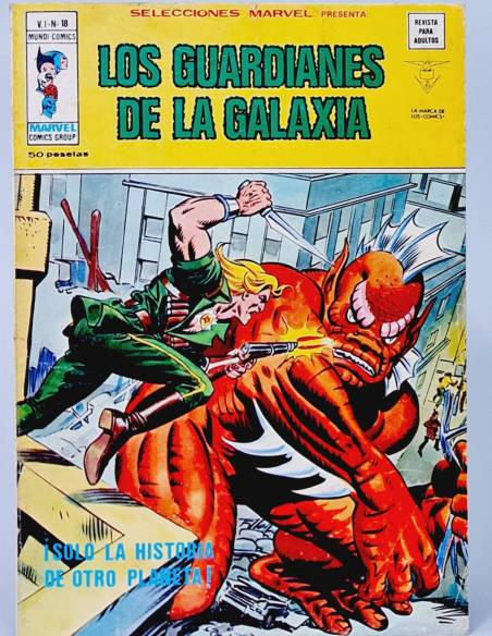 SELECCIONES MARVEL 18 LOS GUARDIANES DE LA GALAXIA CÓMICS EDICIONES VERTICE BUEN ESTADO
