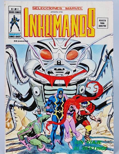 SELECCIONES MARVEL 4 INHUMANOS CÓMICS EDICIONES VERTICE BUEN ESTADO