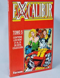 CASI EXCELENTE EXCALIBUR 21 AL 25 RETAPADO TOMO 5 MARVEL...