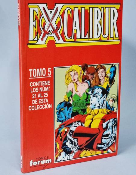 CASI EXCELENTE EXCALIBUR 21 AL 25 RETAPADO TOMO 5 MARVEL FORUM CÓMICS